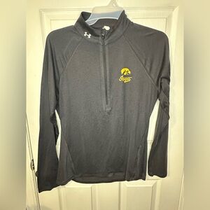 Under Armour Women’s Iowa Hawkeye Quarter Zip Long Sleeve Shirt Size XL